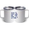 10 oz. White Stainless Steel Coffee Mug Thumbnail