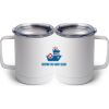 10 oz. White Stainless Steel Coffee Mug Thumbnail