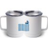 10 oz. White Stainless Steel Coffee Mug Thumbnail