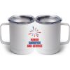 10 oz. White Stainless Steel Coffee Mug Thumbnail