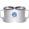 10 oz. White Stainless Steel Coffee Mug Thumbnail