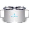 10 oz. White Stainless Steel Coffee Mug Thumbnail