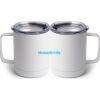 10 oz. White Stainless Steel Coffee Mug Thumbnail