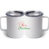 10 oz. White Stainless Steel Coffee Mug Thumbnail