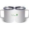 10 oz. White Stainless Steel Coffee Mug Thumbnail