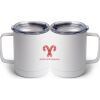 10 oz. White Stainless Steel Coffee Mug Thumbnail