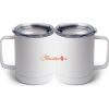 10 oz. White Stainless Steel Coffee Mug Thumbnail