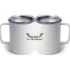 10 oz. White Stainless Steel Coffee Mug Thumbnail
