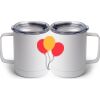 10 oz. White Stainless Steel Coffee Mug Thumbnail