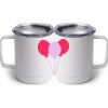 10 oz. White Stainless Steel Coffee Mug Thumbnail