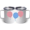 10 oz. White Stainless Steel Coffee Mug Thumbnail