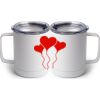 10 oz. White Stainless Steel Coffee Mug Thumbnail
