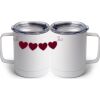 10 oz. White Stainless Steel Coffee Mug Thumbnail
