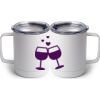 10 oz. White Stainless Steel Coffee Mug Thumbnail