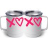 10 oz. White Stainless Steel Coffee Mug Thumbnail