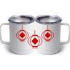 10 oz. White Stainless Steel Coffee Mug Thumbnail
