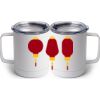 10 oz. White Stainless Steel Coffee Mug Thumbnail