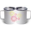 10 oz. White Stainless Steel Coffee Mug Thumbnail