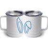 10 oz. White Stainless Steel Coffee Mug Thumbnail