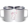 10 oz. White Stainless Steel Coffee Mug Thumbnail