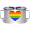 10 oz. White Stainless Steel Coffee Mug Thumbnail