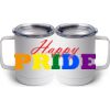 10 oz. White Stainless Steel Coffee Mug Thumbnail