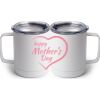 10 oz. White Stainless Steel Coffee Mug Thumbnail