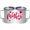 10 oz. White Stainless Steel Coffee Mug Thumbnail