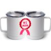 10 oz. White Stainless Steel Coffee Mug Thumbnail