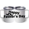 10 oz. White Stainless Steel Coffee Mug Thumbnail