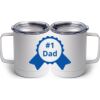 10 oz. White Stainless Steel Coffee Mug Thumbnail
