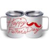 10 oz. White Stainless Steel Coffee Mug Thumbnail