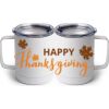 10 oz. White Stainless Steel Coffee Mug Thumbnail