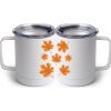 10 oz. White Stainless Steel Coffee Mug Thumbnail