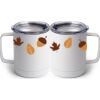 10 oz. White Stainless Steel Coffee Mug Thumbnail