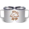 10 oz. White Stainless Steel Coffee Mug Thumbnail