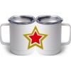 10 oz. White Stainless Steel Coffee Mug Thumbnail