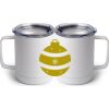 10 oz. White Stainless Steel Coffee Mug Thumbnail