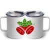 10 oz. White Stainless Steel Coffee Mug Thumbnail