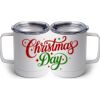 10 oz. White Stainless Steel Coffee Mug Thumbnail
