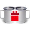 10 oz. White Stainless Steel Coffee Mug Thumbnail