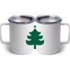 10 oz. White Stainless Steel Coffee Mug Thumbnail