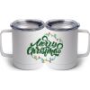 10 oz. White Stainless Steel Coffee Mug Thumbnail