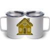10 oz. White Stainless Steel Coffee Mug Thumbnail