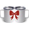10 oz. White Stainless Steel Coffee Mug Thumbnail