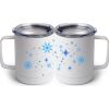 10 oz. White Stainless Steel Coffee Mug Thumbnail