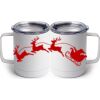 10 oz. White Stainless Steel Coffee Mug Thumbnail