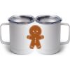 10 oz. White Stainless Steel Coffee Mug Thumbnail