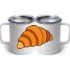10 oz. White Stainless Steel Coffee Mug Thumbnail