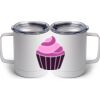 10 oz. White Stainless Steel Coffee Mug Thumbnail